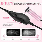 Electric Foot File Callus Remover: Adjustable Speed 1000RPM Feet File Grinder with 60 Pcs Sandpaper Discs - Professional Pedicure Tools for Dead Skin Calluses (Pink)