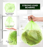 Compostable Trash Bags - FORID 13 Gallon Tall Kitchen Garbage Bags 80 Count Unscented Trash Can Liners 55 Liter Medium Wastebasket Bags for Bathroom Home Bedroom Office Garbage Can (5Rolls/Green)