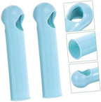 Angoily 2pcs Floor mop Broom Handle Grip mop Handle end Cap Rod Grip Sweeping Broom Stick Replacement Clean Accessories Holder Headgear Socket Plastic