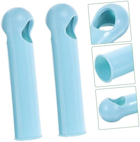 Angoily 2pcs Floor mop Broom Handle Grip mop Handle end Cap Rod Grip Sweeping Broom Stick Replacement Clean Accessories Holder Headgear Socket Plastic