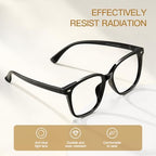 Oversized Blue Light Blocking Glasses for women, Computer Reading, Anti Glare, Reduce Eyestrain