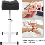 Pedicure Manicure Footrest, Adjustable Pedicure Nail Footrest Manicure Foot Rest Desk Salon Spa Equipment