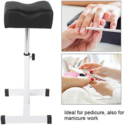 Pedicure Manicure Footrest, Adjustable Pedicure Nail Footrest Manicure Foot Rest Desk Salon Spa Equipment