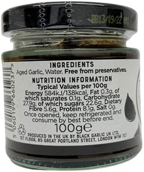 Garlic Paste 100g - Sweet & Savoury, Aged to Perfection, 100% Natural Ingredients, Vegan Friendly - Gourmet, Culinary Delight