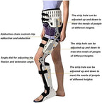 Brace, Hip Knee Ankle Foot Orthosis Leg Fracture, Hip Walking Fixed with Walking Boots Brace Knee Surgery Support (Right S) (Left L)-Left-L