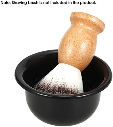 1Pc Men's Plastic Shaving Soap Bowl Reusable Shaving Mug Shaving Cup Smooth Shaving Mug Bowl for Shaving Soap and Cream, Black