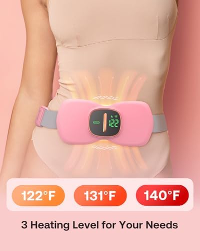 Heating Pad for Period Cramps, Portable Menstrual Heating Pad, Period Pain Relief Heated Pad, Back or Belly Heating Belt, for Her Women Girl Friend Wife