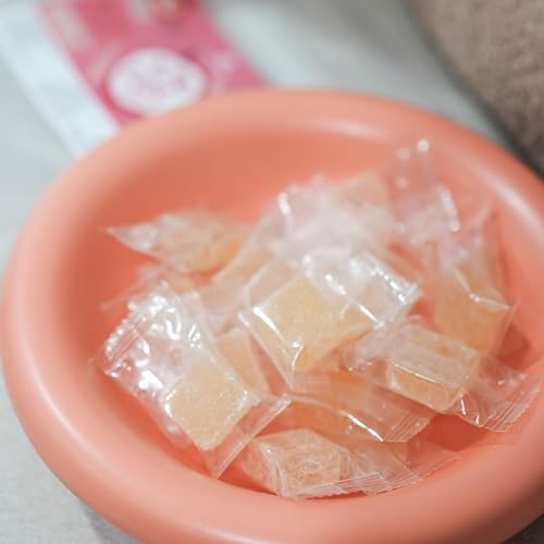CHEW GREEN Lychee Gummies Jelly (7oz) – 62% Real Fruit Soft Chews - Individually Wrapped – Authentic Thai Dessert – Vegan Floral Candy for Travel, Office Desk, Wedding Favors & Valentine's Day Gift