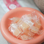 CHEW GREEN Lychee Gummies Jelly (7oz) – 62% Real Fruit Soft Chews - Individually Wrapped – Authentic Thai Dessert – Vegan Floral Candy for Travel, Office Desk, Wedding Favors & Valentine's Day Gift
