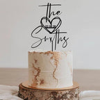 Wedding Cake Toppers, Wedding Cake Toppers Bride and Groom, Custom Cake Topper, Customize Your Own Anniversary Mr and Mrs Cake Topper,Rustic cake topper,Date wedding Cake topper.Wooden Cake topper