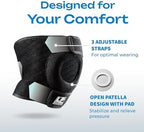 LP 788CA Adjustable Knee Brace with Open Patella - Kneecap Support for Running, Biking, Aerobics, Fitness, Football, Basketball, Hiking and Pain Relief (Regular Size, 1pcs)