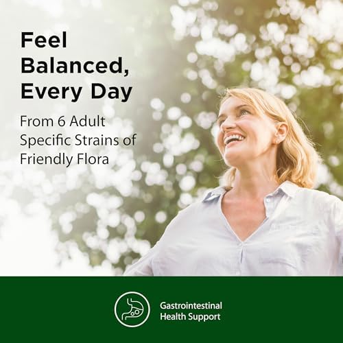 Flora - Adult's Probiotic Blend, Six Adult-Specific Strains, Gluten Free, Raw Probiotic with 17 Billion Cells, 120 Vegetarian Capsules