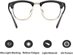 LNTICB® Blue Light Blocking Glasses Computer Reading Glasses Eyeglass Frame Transparent Lens Unisex Anti UV Anti Eye Fatigue