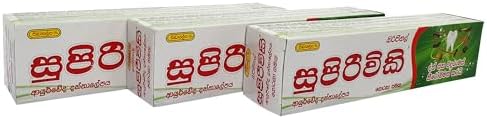 Siddhalepa Supirivicky Ayurvedic Toothpaste (110g) Pack of 3