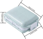 Eco-Friendly 3-Layer Leak-Proof Pill Organizer with 8 Compartments, Portable Travel Medicine Container Made of Wheat Straw + PP Material