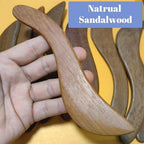 Sandalwood Muscle Gua Sha Scraper Tool, Natural Wood Scraping Board for Body Therapy, Muscle Relief and Lymphatic Drainage, 1 PCS