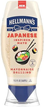 Hellmann's Japanese-Inspired Tangy & Savory Mayonnaise Dressing for Sushi, Poke Bowls & More, Japanese Style with a Boost of Umami, 11.5 oz 1 ct
