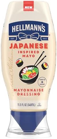 Hellmann's Japanese-Inspired Tangy & Savory Mayonnaise Dressing for Sushi, Poke Bowls & More, Japanese Style with a Boost of Umami, 11.5 oz 1 ct