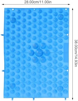 Toe Pressure Plate and Foot Massage Mat 2pcs, Acupressure Reflexology Pads with Thick Extra-Large Design for Foot Sole Stimulation and Relief, Suitable for Adults and Office