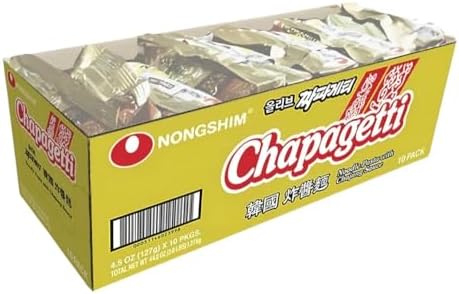 Nongshim Chapagetti Chajang Noodle, 4.5 Ounce (Pack of 10)