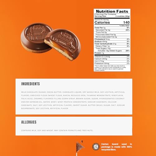 Leclerc Celebration Butter Cookies with Caramel Truffle and Milk Chocolate Chocolate - Premium Chocolate Cookies, A Canadian Classic, 3 Pack