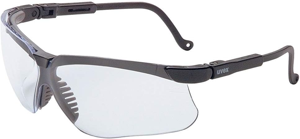 Honeywell Uvex by S3200 Genesis Safety Glasses with Uvextreme Anti-Fog Coating, Black Frame