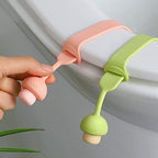 4pcs Silicone Toilet lid Lifter Handle seat Lifter, Avoid Touch Toilet lid Handle for Bathroom, Home Travel Office Hotel (4 Colors)