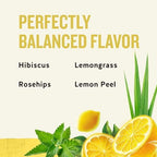 Celestial Seasonings Lemon Zinger Herbal Tea, Caffeine Free, 20 Tea Bags Box, 6-Pack
