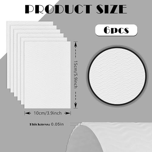 6 Pcs Shoe Sole Protector - Self-Adhesive Anti-Slip Grips for High Heels & Boots, Multi-Color Non-Slip Shoe Bottom Pads for Women (6 x 4 Inches, Clear)