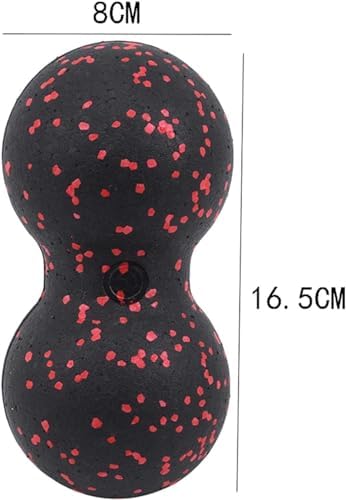 Black Peanut Massage Ball Double Lacrosse Massage Ball for Physical Therapy, Massage Tools and Equipment, Muscle Relax, Acupoint Massage