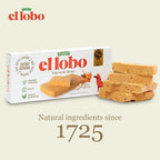 El Lobo Jijona Turron Blando Nougat, Creamy Spanish Almond - Traditional Soft Turrone From Spain, Made with Honey, Gluten Free, 5.3 oz