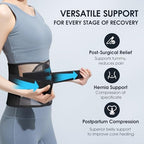 Umbilical Hernia Belt, Elastic Abdominal Binder Lower Waist Support Belt, Post Surgery Postpartum Belly Band Belly Wrap Hernia Belt Stomach Compression Wrap for Men and Women (Medium)