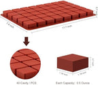 JOERSH 2PCS Square Silicone Caramel Hard Candy Molds for Chocolate, Truffles, Ganache, Jelly, Praline, Brownie, Butter, Ice Cube Tray