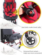 TEidea Wheelchair for Kids with Cerebral Palsy, Lightweight and Foldable Aluminum Alloy Frame Pediatric Wheelchair, Providing Comfortable Mobility for Disabled Teenagers