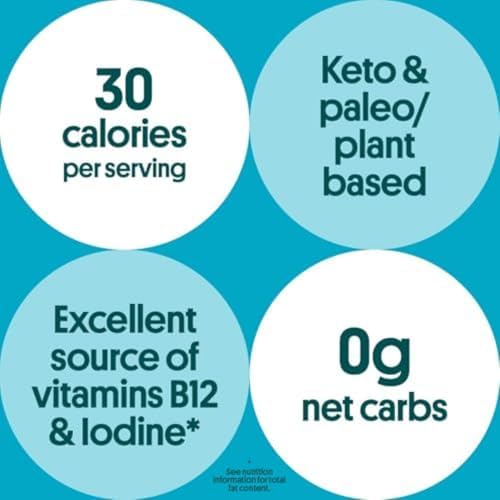Gimme Seaweed Organic Premium Roasted Seaweed Snacks, Sea Salt, 6 Count, Keto, Vegan, Gluten-Free, Great Source of Omega3s and Iodine, Healthy On-The-Go Snack for Kids and Adults