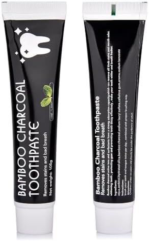 Toothpaste, Natural Bamboo Charcoal Whitening Organic Tooth Paste, for Sensitive Teeth