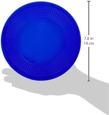 Dycem Non-Slip Mat, Ideal Daily Living Aid for Independent Living and Caregivers, Designed to Address Stabilization and Gripping Problems Found Around the Home, Blue Textured Pad 7-1/2" Diameter x 1/8"