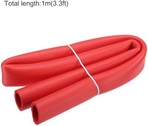 uxcell Foam Tubing for Handle Grip Support, Pipe Insulation Outside Pipe Lagging, 28mm(1 1/8") ID 36mm OD 1m Red