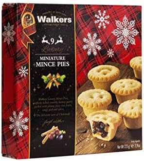 Walkers Shortbread Mini Mince Holiday Pies, 9.3 Ounce Box (Pack of 3)