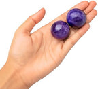 Amazing Gemstone Amethyst Crystal Ball - 1" Inches Crystal Sphere Meditation Balls for Witchcraft and Decorative Balls - Crystals and Healing Stones Beginners Gift (Pack of 1)