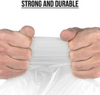 Ultrasac 39 Gallon 1.0 MIL Clear Drawstring Trash Bags - 33" x 40" - Pack of 70 - For Lawn & Leaf