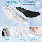 4D Cloud Steppers Insoles for Men and Women - Shock Absorption Inserts, Soft Anti-Fatigue, Relieve Foot Pain, Memory Foam Insoles for Shoes, Boots & Sneakers Placed Recently by Me