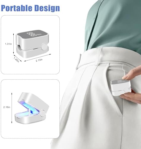 Nail Cleaning Light Device,Toenails & Fingernails Care, Home Use Nail Fungus Light Treatment Device for Multiple Nails, USB Rechargeable