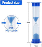 I-MART Plastic Sand Timer Sandglass Hourglass Sand Clock Timer 30 sec, 1 min, 2 mins, 3 mins, 5 mins, 10 mins (Pack of 6)