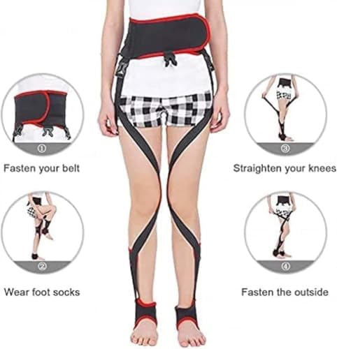 Legs Posture Corrector Unisex O/X Legs Correction Brace Bands Knock Knees Shape Straightening Bandage for Children and Adult(Medium)