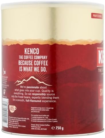 Kenco Smooth Freeze Dried Instant Coffee 6X750G