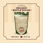 Frost Ridge Maple Farm Powdered Granulated Organic Maple Sugar, Grade A, 8 oz.