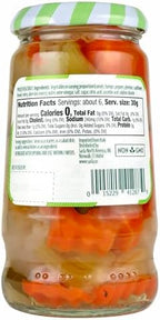 SACLA Italian Giardiniera | Pickled Mixed Vegetables in Vinegar | 10.23 oz Glass Jar | Crunchy, Tangy Antipasto | Vegan, Non-GMO | Imported from Italy