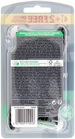 Wilkinson Sword Xtreme 3 Black Edition Disposable Razors (Aloe Vera) 4 + 2 Ks