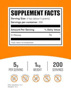 BulkSupplements.com D-Ribose - Energy Supplements - Electrolyte Powder - Peak ATP - Energy Supplement - Keto Electrolytes Supplements - D-Ribose Powder (1 Kilogram - 2.2 lbs)